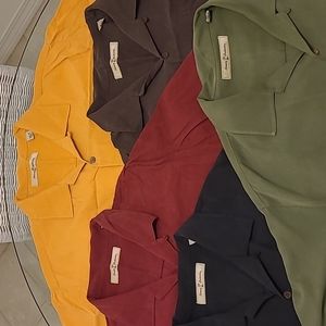 Lot of 5 Tommy Bahama Silk Shirts